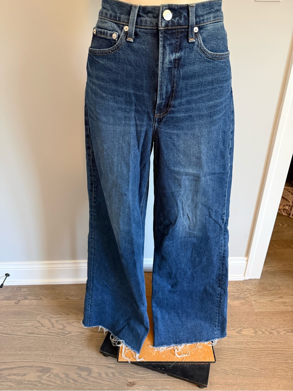 pistola Blue High-Waisted Wide Leg Jeans - Picture 2 of 10